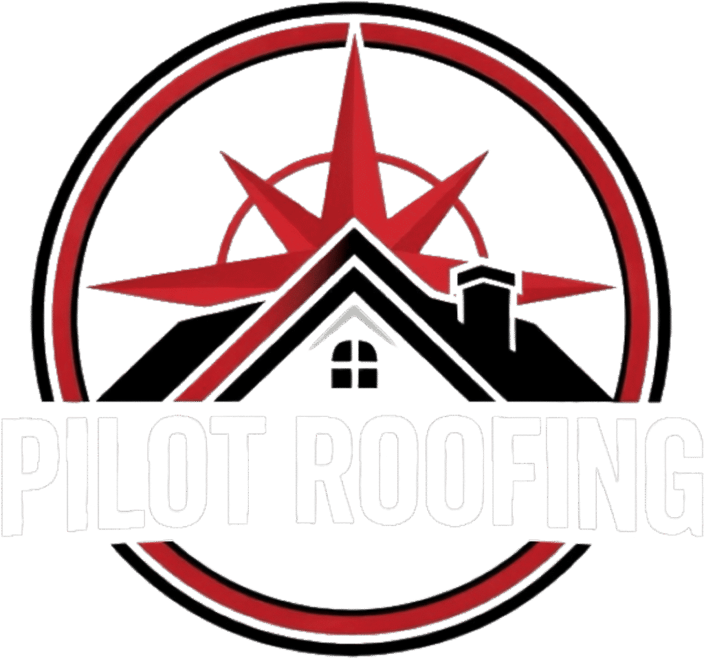 Pilot Roofing logo with white text